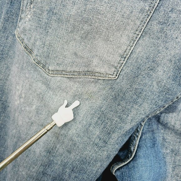 Judy Blue Jeans 22W Medium Wash Bleached Distressed Skinny Fit Stretch High Rise - Picture 8 of 14